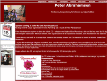 Tablet Screenshot of peterabrahamsen.dk